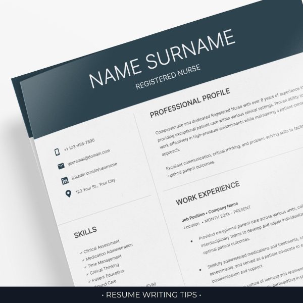 Nursing Resume Template Google Docs - Image 2