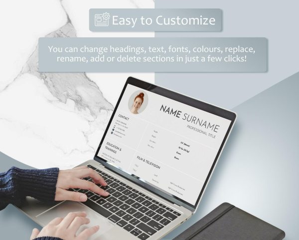 Creative Resume Template Google Docs for Actor - Modern Acting CV - Image 4