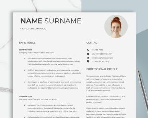 Resume CV Template Google Docs Resume Professional Resume Template for Word Google Docs Modern Resume CV Template