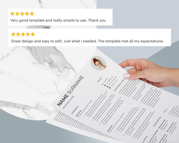 Resume CV Template Google Docs Resume Professional Resume Template for Word Google Docs Modern Resume CV Template - Image 6