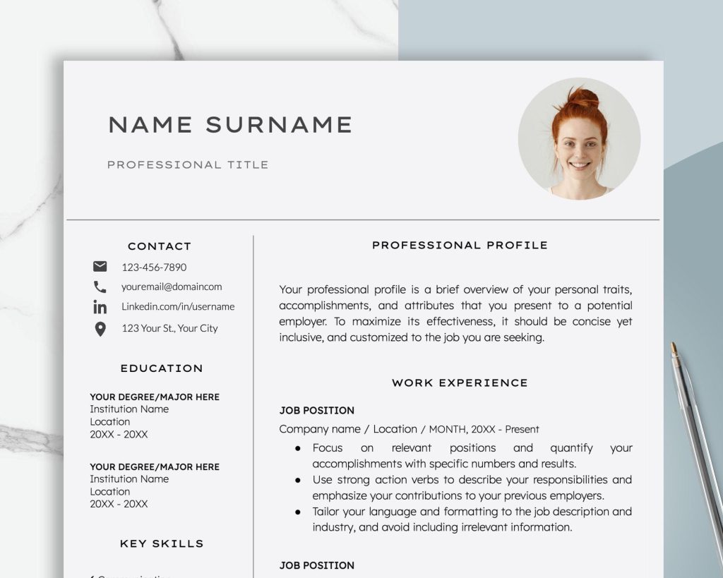 Resume In Doc Format Resume Template Word Professional Resume Template Word Google Docs ...