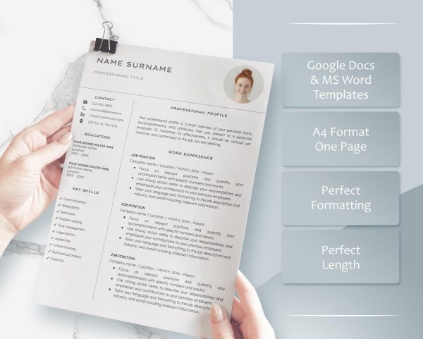 Template for Resume Google Docs – Unlock Your Career Potential with Easy Editing - Image 3