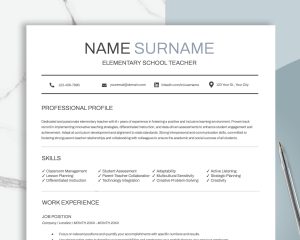 CV Resume Template Word 2025 Google Docs Resume Professional Resume Template Modern 2 2025 CV Template Clean Modern Resume Template