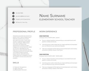 Clean Resume Google Docs Modern Resume Template Word 2025 Resume Executive CV Minimalist Simple Resume CV Template Professional 2023