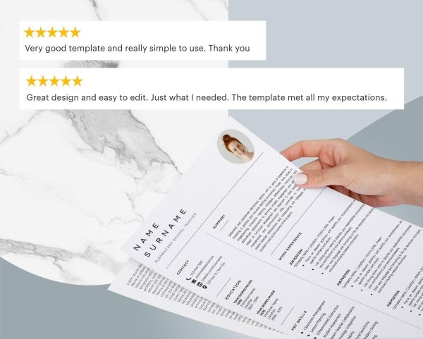 Minimal Resume Template Google Docs Resume Template Word CV Resume ATS Friendly CV Template Professional Clean Resume Template - Image 6
