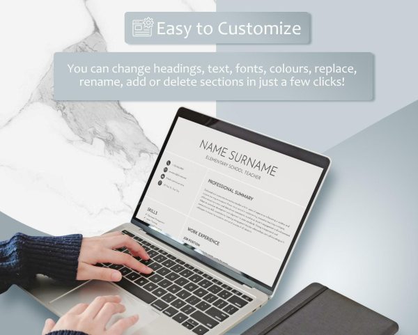 Professional Word Resume Template Editable Resume 2 Page Word CV Template Cover Letter cv Resume Instant Download Printable cv - Image 5