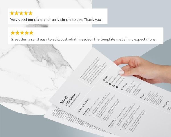 Teacher Resume Template for Google Docs and Word - Clean Modern - Image 7