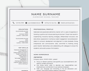 ATS Friendly Resume Template for Word 2025 Google Docs Resume Template ATS Compatible Resume Instant Download Simple Resume CV Format