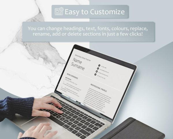 Simple Basic Resume Template for Word 2025 Google Docs Traditional Resume Template Single Column Resume 1 column resume template easy - Image 5