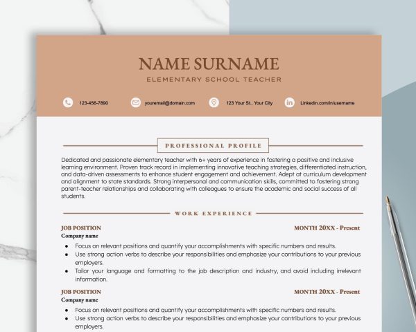 Modern Google Docs Resume Template Cover Letter References Resume Template Google Docs CVCV Template Professional Resume Template