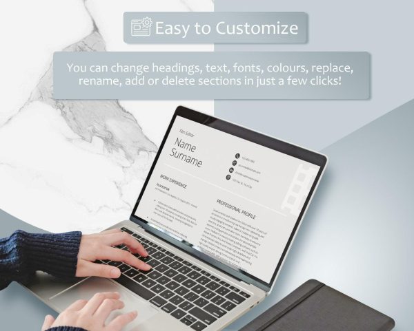 Creative Resume Template Bundle For Film Editor - CV Templates made in Google Docs And Word - Image 4