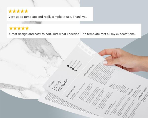 Creative Resume Template Bundle For Film Editor - CV Templates made in Google Docs And Word - Image 6