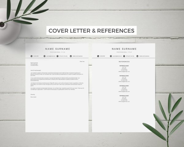Masculine Resume Template For Truck Driver & Delivery Driver - Google Docs And Word - Image 4
