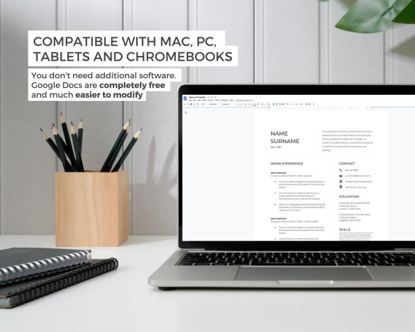 Masculine Resume Template Bundle for Men - Made in Google Docs And Word Perfect for Truck Driver - Image 3