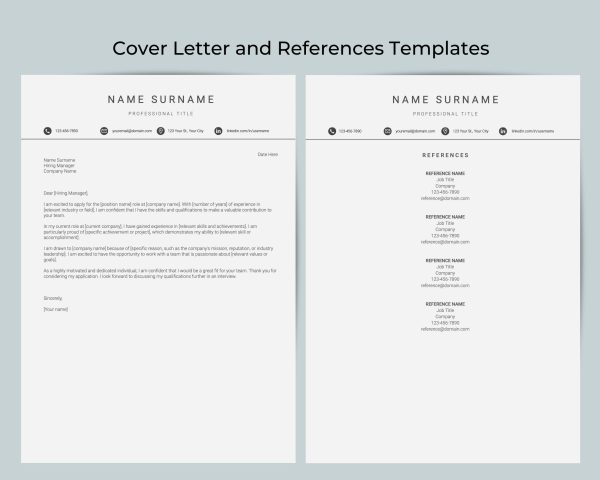Google Docs Resume Template for Truck Driver or Delivery Driver - Masculine Resume Template - Image 3