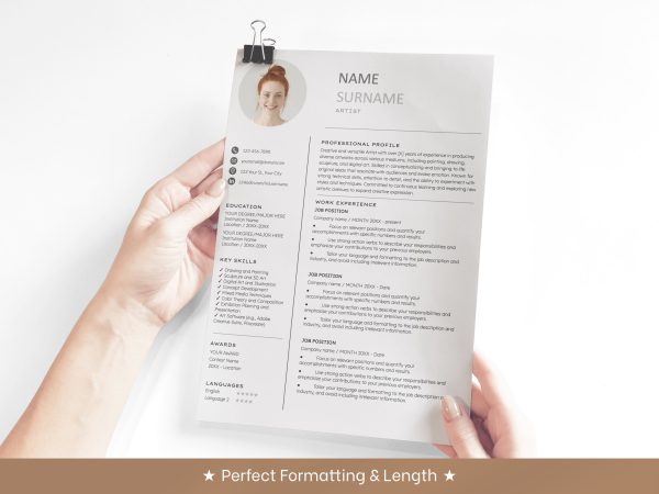 Artist Resume Template - Image 4