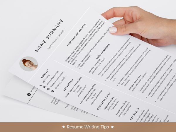 Nursing Resume Template for Google Docs and Word Registered Nurse Resume Remote Nurse New Grad Nurse Practitioner Resume CV Template - Image 6