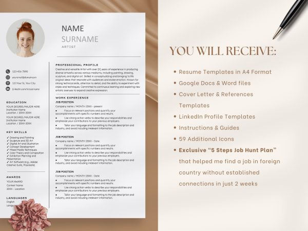Artist Resume Template - Image 2