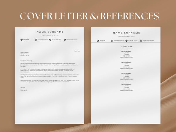 Google docs resume CV google docs resume template executive resume word resume professional resume cover letter resume ATS resume - Image 3