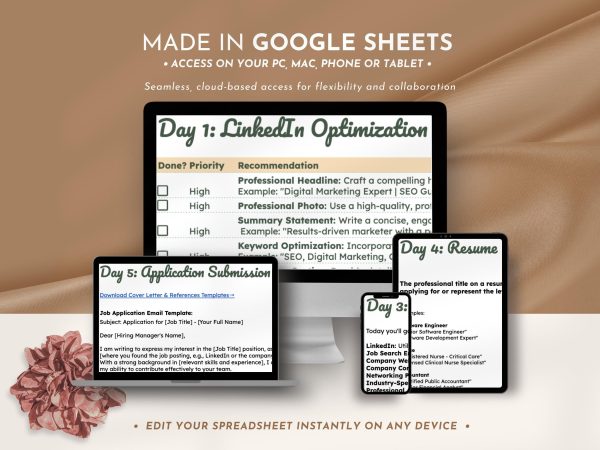 Job Application Tracker Spreadsheet Job Offers Google Sheets Template Job Search Tracker Job Planner Job Interview Tracker - Image 8