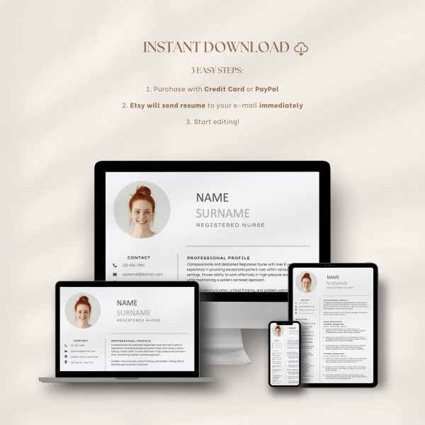 Registered Nurse Resume Nursing Student Resume Nurse Resume New Grad Nurse CV Template Medical Medical Assistant Resume Student Nurse - Image 6