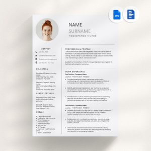 Registered Nurse Resume Nursing Student Resume Nurse Resume New Grad Nurse CV Template Medical Medical Assistant Resume Student Nurse