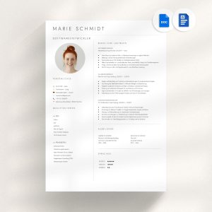 Lebenslauf Vorlage Professionelle Bewerbungsvorlagen Word Deutsch Bewerbungsvorlage Deckblatt Anschreiben Tabellarischer Bewerbung Word