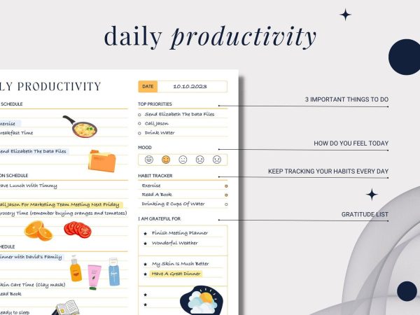 Digitized planner daily plannere digital planner notable planner digitally daily digital planner goodnotes-daily undate digital planner - Image 3