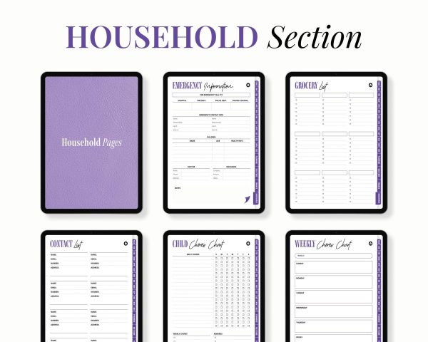 All-in-one planner 2025 digital planner ADHD planner notability planner goodnotes notebook digital ipad planner undated planner - Image 3