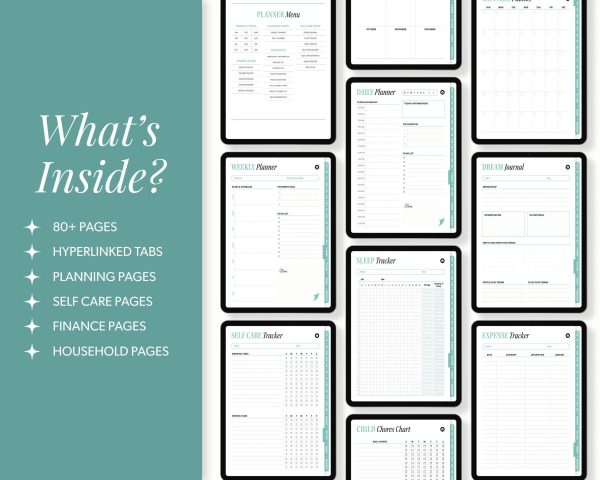 Digital planner planner for goodnote digital notebook goodnotes template ipad planner notability planner 2025 digital planner - Image 2
