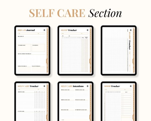 All-in-One Digital Planner Undated Digital Planner Digital Journal Digital Goodnotes Template Notability Daily Planner - Image 4