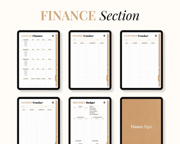 All-in-One Digital Planner Undated Digital Planner Digital Journal Digital Goodnotes Template Notability Daily Planner - Image 6