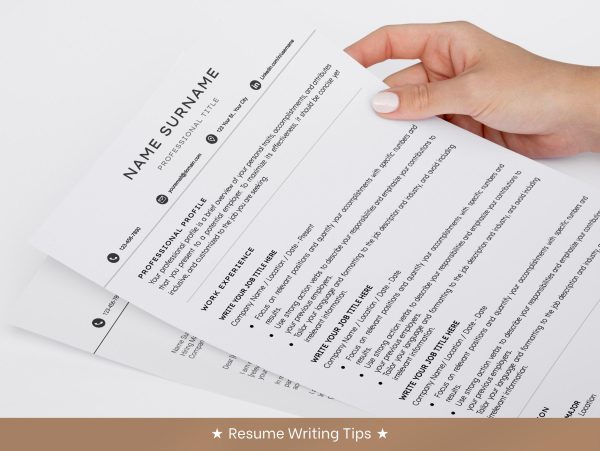 Clean Resume Template Google Docs and Word Minimalist Executive Resume Minimal Resume Template 2025 Simple Modern Template - Image 5