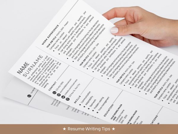 Google Docs Resume CV Template Modern CV Photo CV Template Professional Resume Template Word Online Resume Template - Image 5