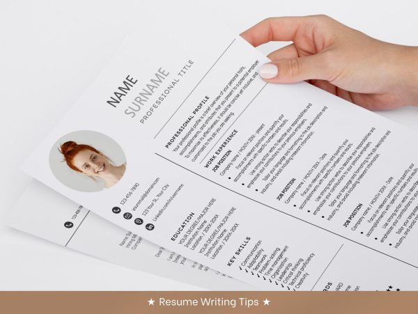 ATS Resume Template with Cover Letter Minimalist Resume for Word Google Docs Resume Template Clean Simple Modern Resume Minimalist - Image 5