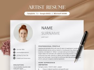 ATS Friendly Resume Template for Google Docs Word and Google Docs Resume ATS Compatible Resume Professional Executive Resume Template
