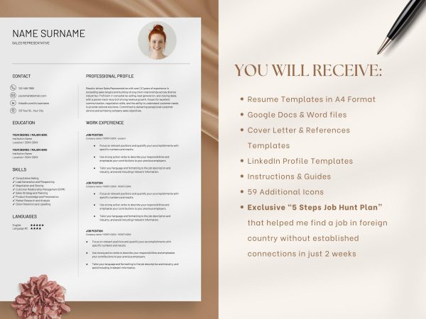 Retail Resume Template for Google Docs Sales Associate Resume Word Resumes Cover Letter Resume Writing Guide - Image 2