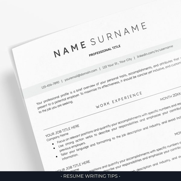ATS Resume Template for Word Document - Precision-Formatted for Microsoft Word ATS Compatibility - Image 3
