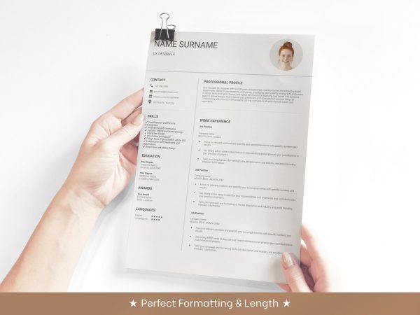Professional Executive Resume Template 2025 CEO Resume Template for Word Cover Letter Sorority Resume Template - Image 4
