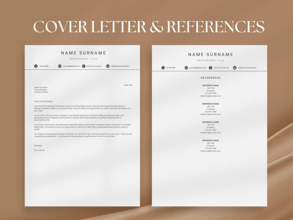 Resume Two Column Template: Sleek and Organized Dual-Layout Format - Image 3