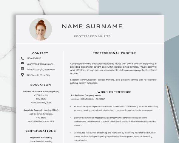 Nursing resume template nurse Medical resume for nurse Rn resume registered nurse resume certified nursing assistant resume