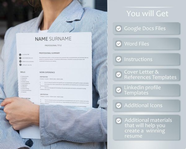 Executive Resume Template Modern C Level Resume Template for Word CEO Resume Director Resume Template 2025 Resume Template - Image 2