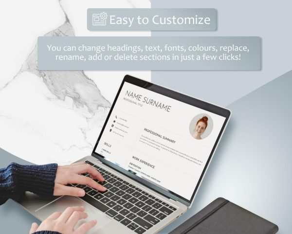 Cv Template Resume Template Cv Design Word Best Cv Resume Layout 2024 Resume with image Cv with Photo Resume - Image 4