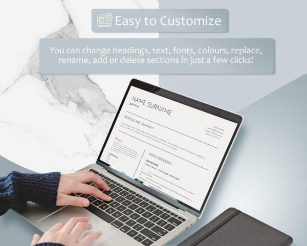 Google Docs Resume ATS Template for Word Resume Clean CV Template  Resume and Cover Letter Template resume template modern - Image 4