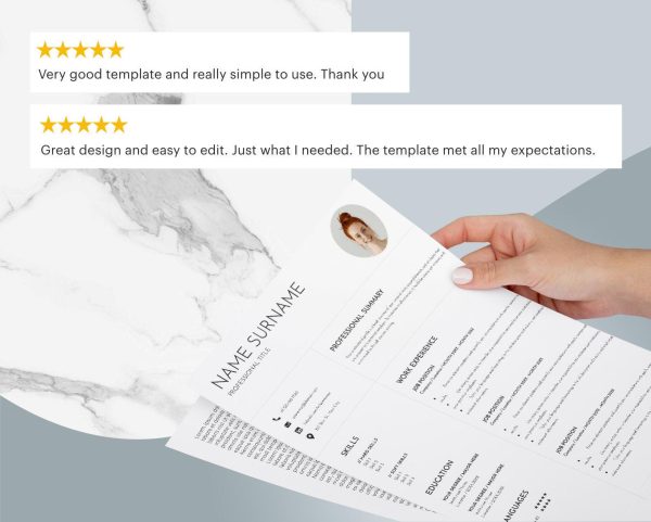 Cv Template Resume Template Cv Design Word Best Cv Resume Layout 2024 Resume with image Cv with Photo Resume - Image 6