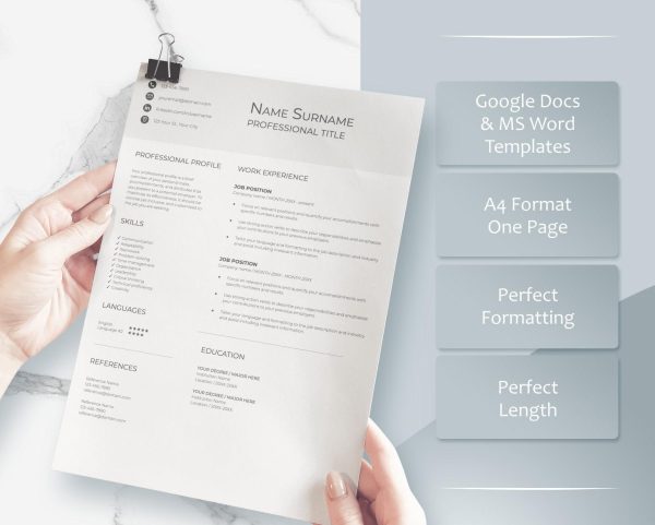 Nursing Resume Nurse Resume Registered Nurse CV Medical Assistant Nurse Resume Template Word Google Docs CV Nurse - Image 3