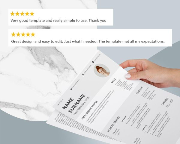 Google Docs Resume CV Template Modern CV Photo CV Template Professional Resume Template Word Portrait Executive Tech Resume - Image 6