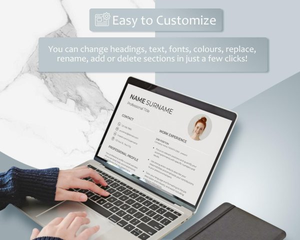 2025 Clean Resume Template Google Docs ATS Friendly Modern Word Resume Professional Executive Assistant Simple Minimalist Resume Template - Image 4
