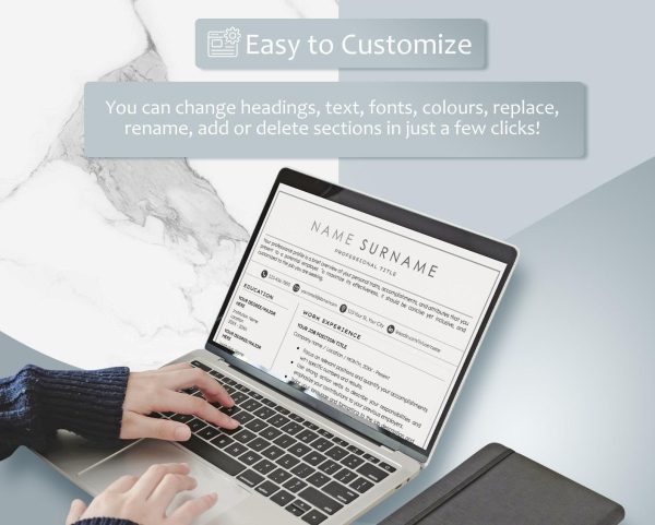 Creative Resume Template for Google Docs and Word - Instant Download Professional CV with Modern Design Includes Free Cover Letter - Image 5