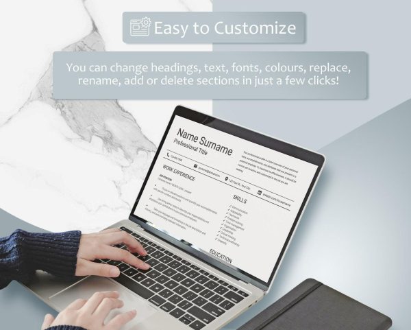 Resume Template Modern Resume Template Word Professional ATS Friendly Resume Template Clean Executive CV Template - Image 4